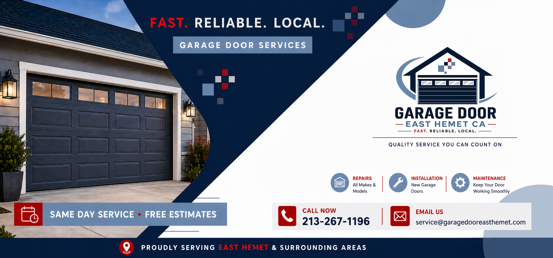 Garage door East Hemet CA